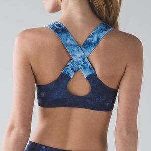 LULULEMON all sport bra III fitness deep sea 8